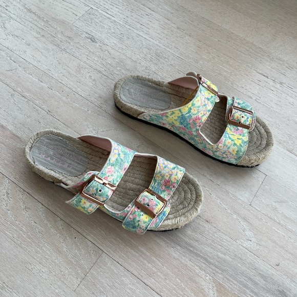 Love Shack Fancy X Manebi Nordic Floral Sandals. - Picture 8 of 17